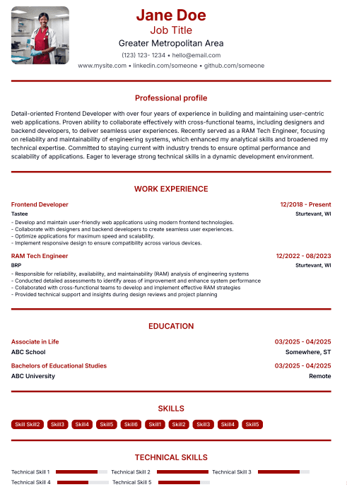 Chronological Resume